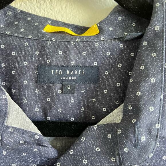 Ted Baker London Men’s Button Down Casula Printed Shirt - Picture 5 of 12